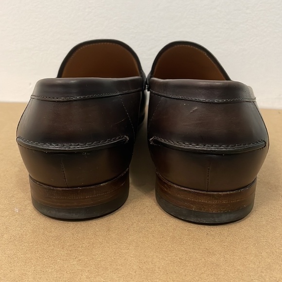 Gucci 295652 Men’s Horsebit Loafers Brown Leather Size 8.5 - Picture 6 of 13